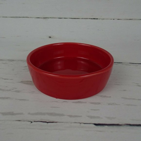 New Rae Dunn "Merry Catmas" Cat Pet Dish Feeding Bowl Red Farmhouse Ceramic - Picture 4 of 8